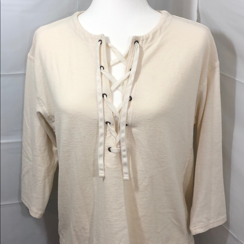 Madewell Libra Lace-Up Tee - Picture 5 of 10